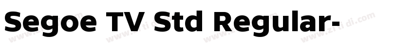 Segoe TV Std Regular字体转换